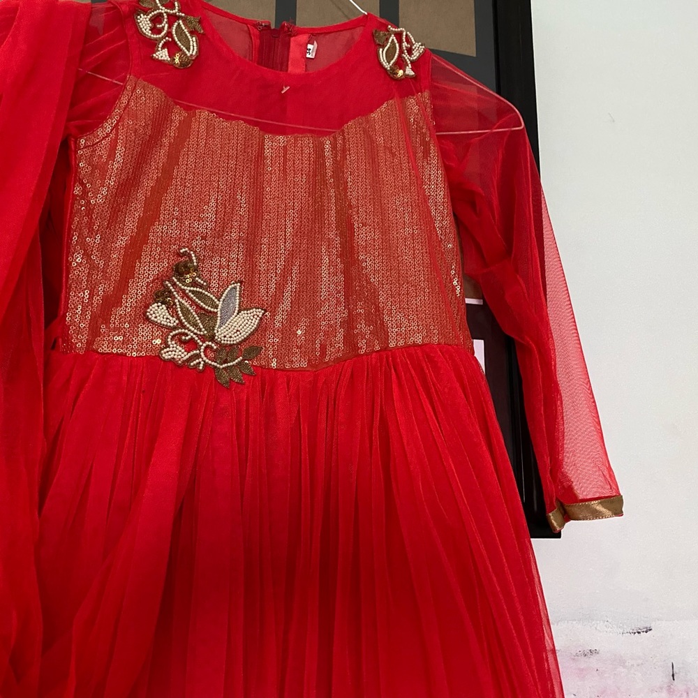 COPY - Eid   New soft Net  sequence and beads Gown S-M - Picture 3 of 6